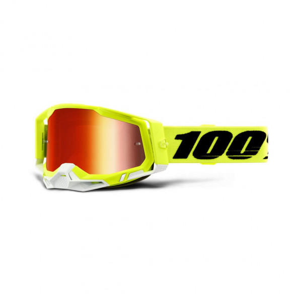 Gafas 100x100 Racecraft 2 Amarillo/Rojo Espejo